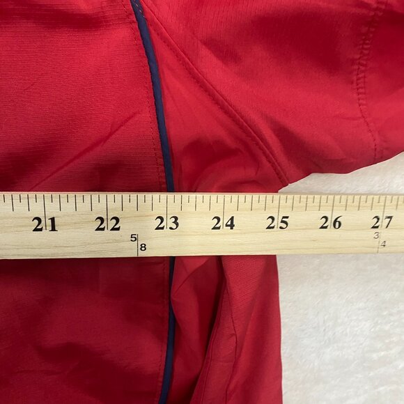 VTG Y2k Majestic Cool Base MILB Portland Sea Dogs Red Windbreaker Jacket XL - Picture 10 of 12